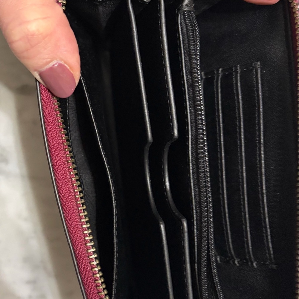 Rebecca Minkoff Fuchsia Pink Zip-Around Wristlet Wallet - Picture 5 of 8